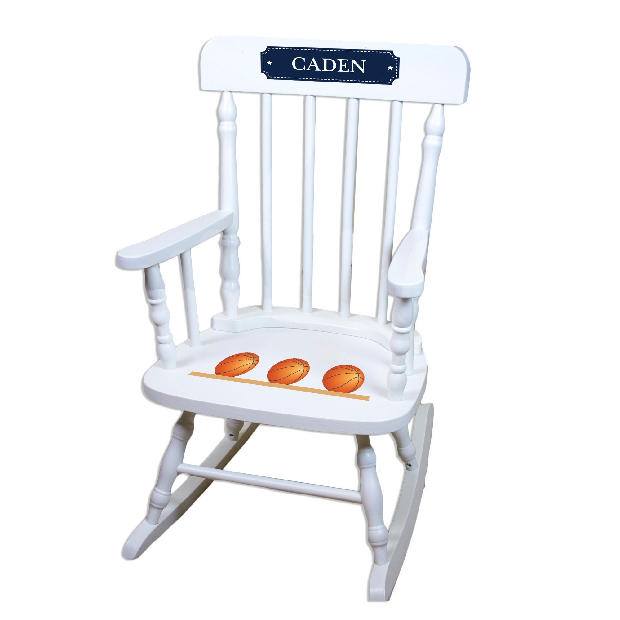 wooden childs rocking chair