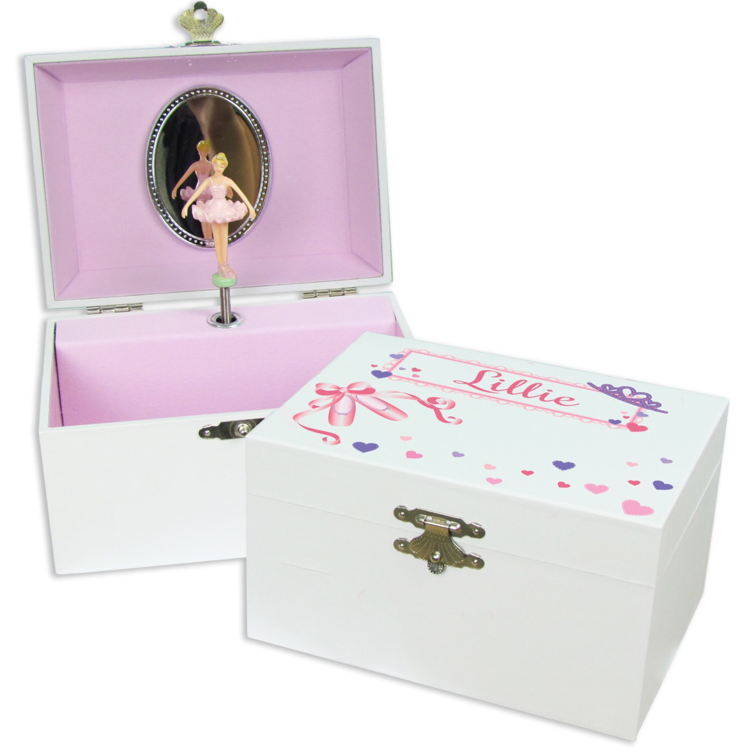 Personalized Ballerina Jewelry Box for Girls First Valentines Etsy
