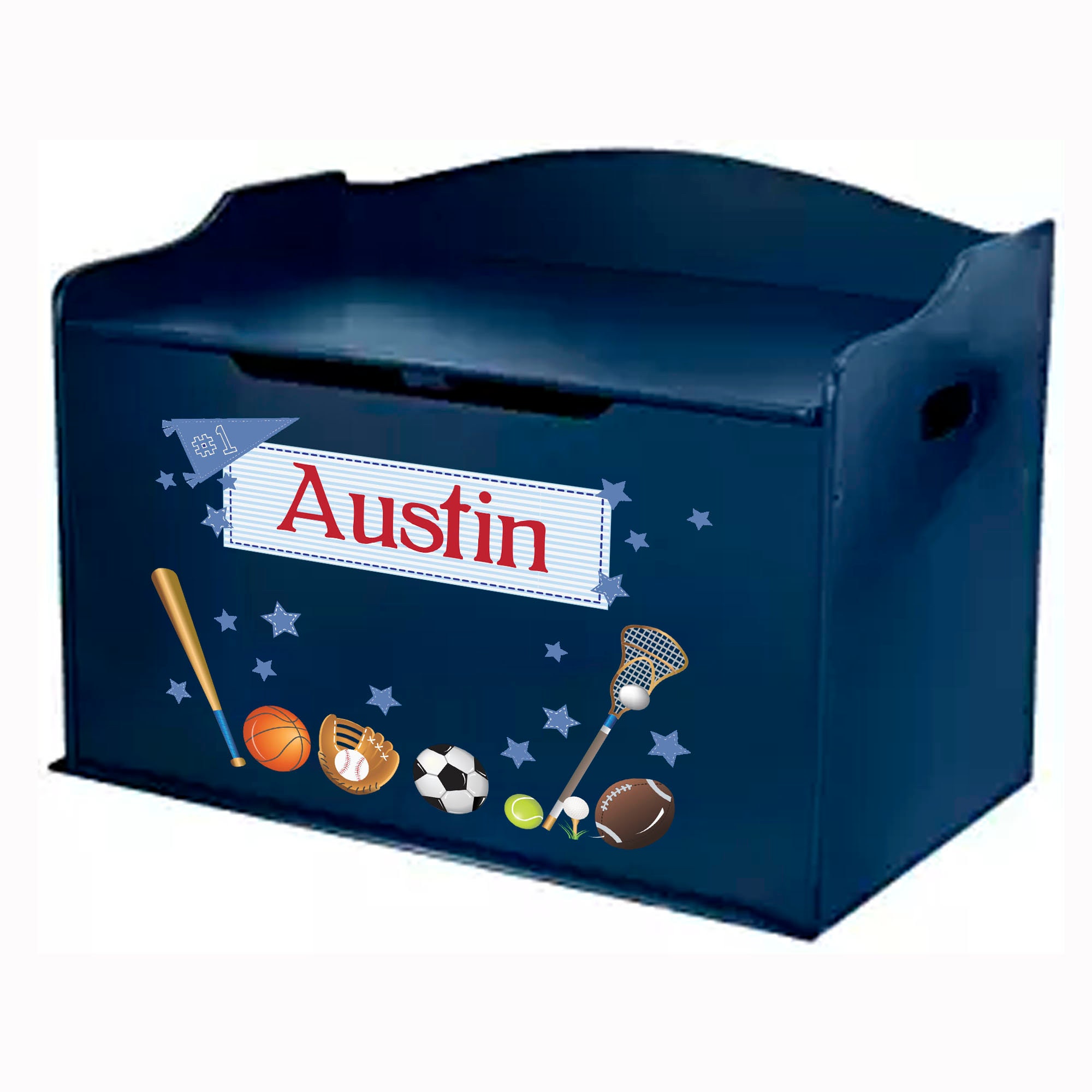 boys personalized toy box