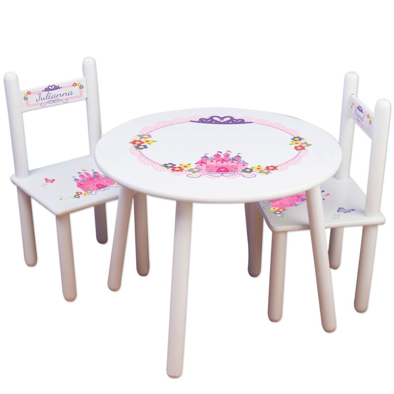 Girls Princess Table Chair Set Frozen Kids Furniture Etsy