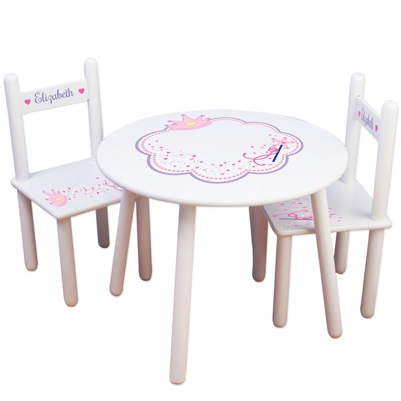 kids princess table and chairs