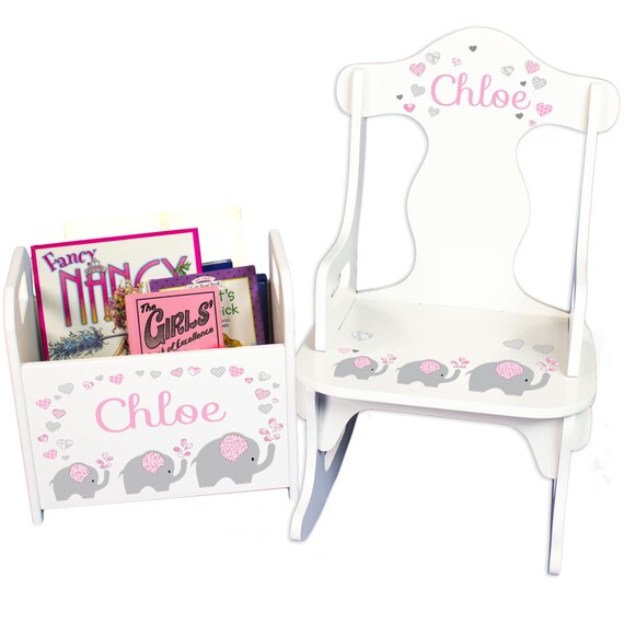 Furniture Personalized Baby Boy Gift Set Toddler Rocking Chair