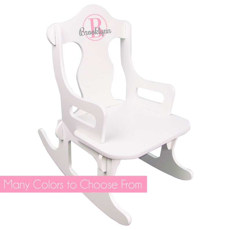 personalized rocking chair for baby girl
