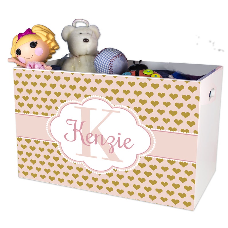 personalized baby girl toy box