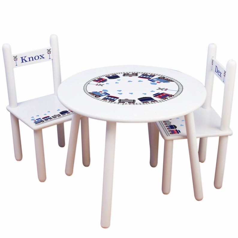 Personalized Child S Train Table Chair Set Great For Etsy