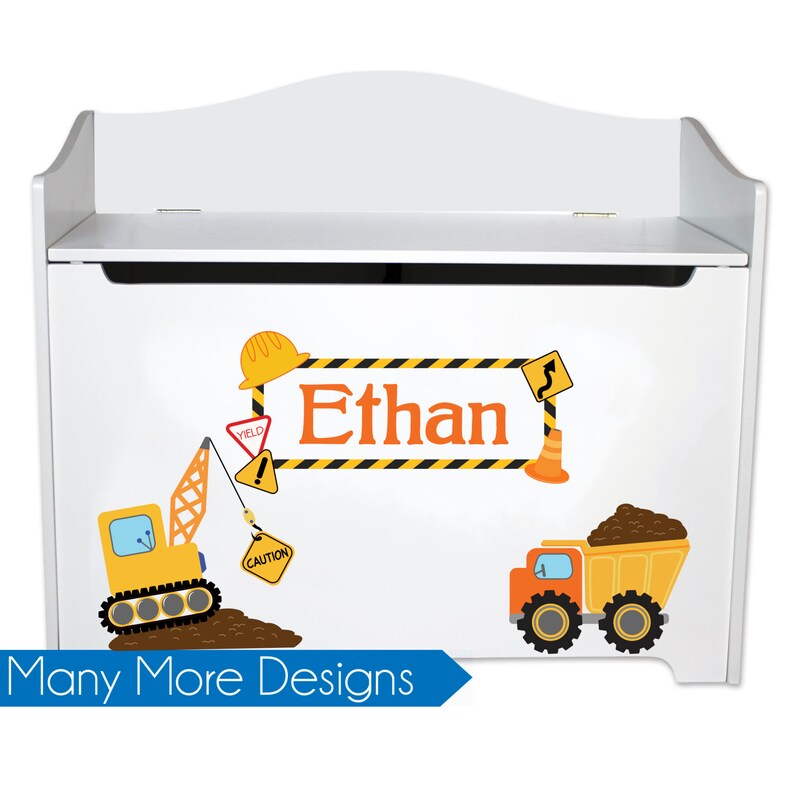 Personalized Toy Box For Boys Kids Toybox Bench Toy Storage Etsy