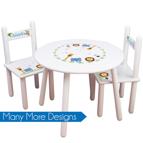 Childrens Table and Chair Set Personalized Child's Table & Etsy
