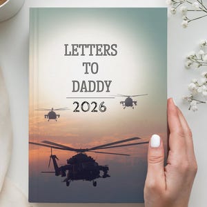 Letters to Daddy Deployment Journal – Military Helicopter Memories Notebook