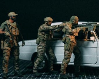 Figura de resina de las Fuerzas Especiales de EE. UU. / Escala 1/35 Pintada a mano - Miniaturas impresas en 3D