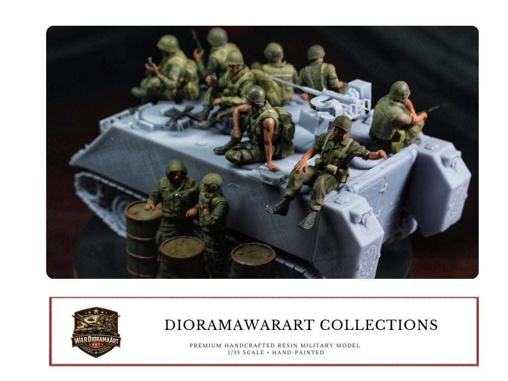 1:35 Figure In Resina Vietnam - Soldati Vietnamiti - 2 Pezzi Non Assemblati/non Dipinti