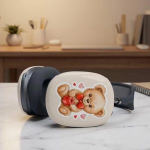 Teddybär-Herzen AirPods Max Hülle | Original Ohrmuschel Cover