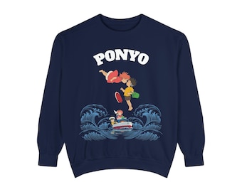 Ponyo Unisex Garment-Dyed Sweatshirt