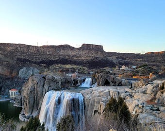 Zestaw do fotografii kanionu wodospadu, sztuka ścienna natury (do pobrania w wersji cyfrowej)