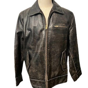 Vintage Gap Leather Jacket - Etsy Canada