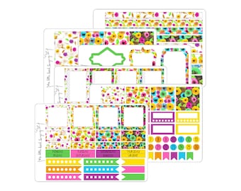 Happy Planner Stickers kit Floral Bullet Journal Planning