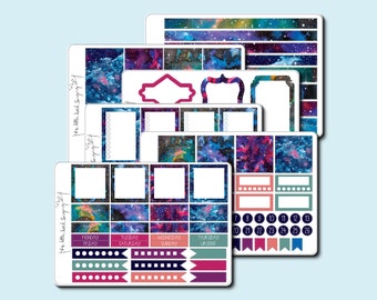 Planner Stickers kit Galaxy Bullet Journal Happy Planner