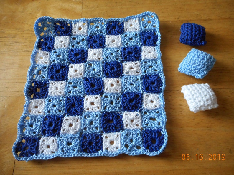 crochet dollhouse blanket