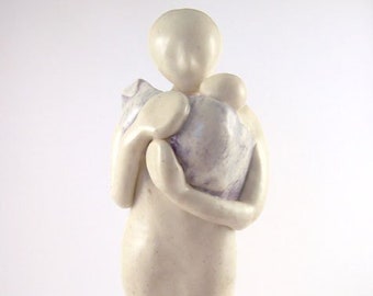 Mother & Child Figurine - Baby Carrying - Made to Order