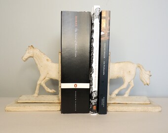 Bookends, Horse Bookends, Cast Iron Horse