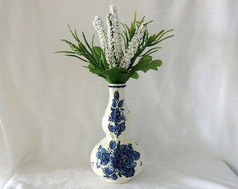 Delft Bud Vase, Vintage Delft, Hand Painted Vase