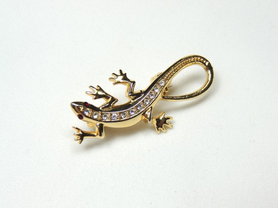 Vintage Lizard Brooch - image 2