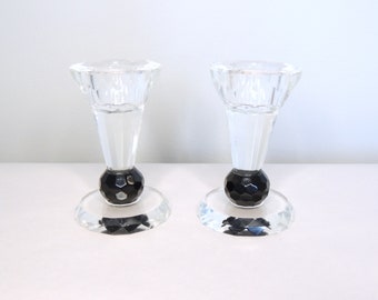 Crystal Candlestick, Candle Holder, Glass Candlesticks