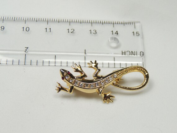 Vintage Lizard Brooch - image 4