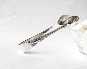 Sugar Tongs, Silver Plated Tongs for Sugar Cubes