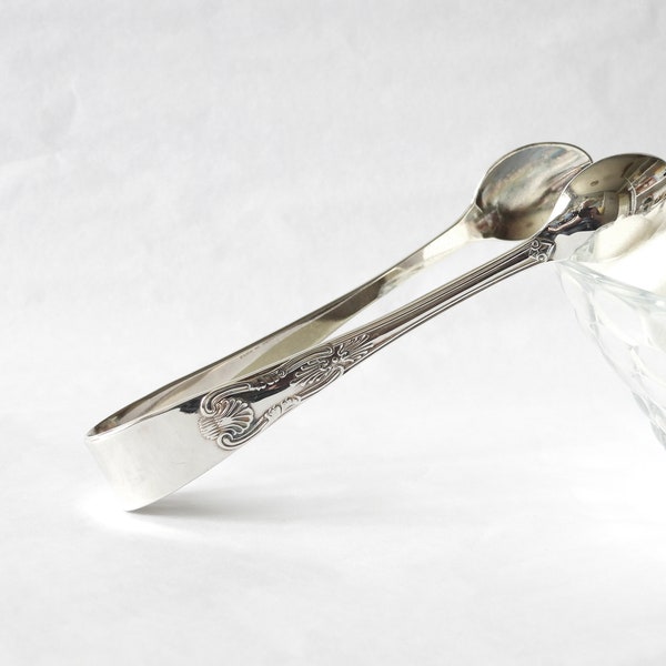 Sugar Tongs, Silver Plated Tongs for Sugar Cubes