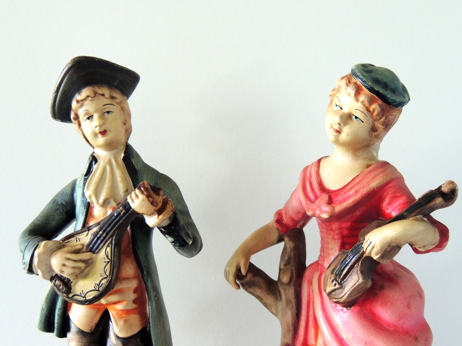 Figurines Set of Two Ceramic Figure Etsy UK