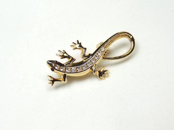 Vintage Lizard Brooch - image 1