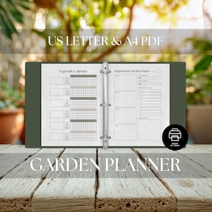 Printable Gardening Planner Garden Planning Layout Gardening Expenses Journal Digital Download