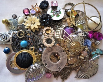 400g mixed jewellery making components charms pendants findings connectors mixed metal vintage to now