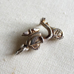 Vintage 60&#39;s sterling silver Vespa scooter moped Lambretta charm mod 925 (28142)