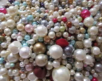 Wholesale 100 Pcs Mixed Faux Pearl Plastic Loose Beads Multi Purpose 7mm 9mm Wholesale 100 Pcs Mixed Faux Pearl Plastic Loose Beads Multi Purpose 7mm 9mm