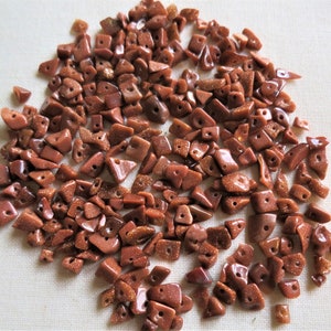 250 x small orange goldstone gemstone chips crafts jewellery making beading assortment chip beads