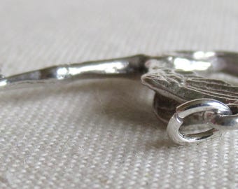 Charme Vintage En Argent Sterling 925 - Cigogne 2.0g / 2.0cm, Origine France, Occasion En Bon état