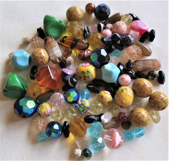 150 x onyx gemstone beads selection crafts jewellery making beading assortment mixed black