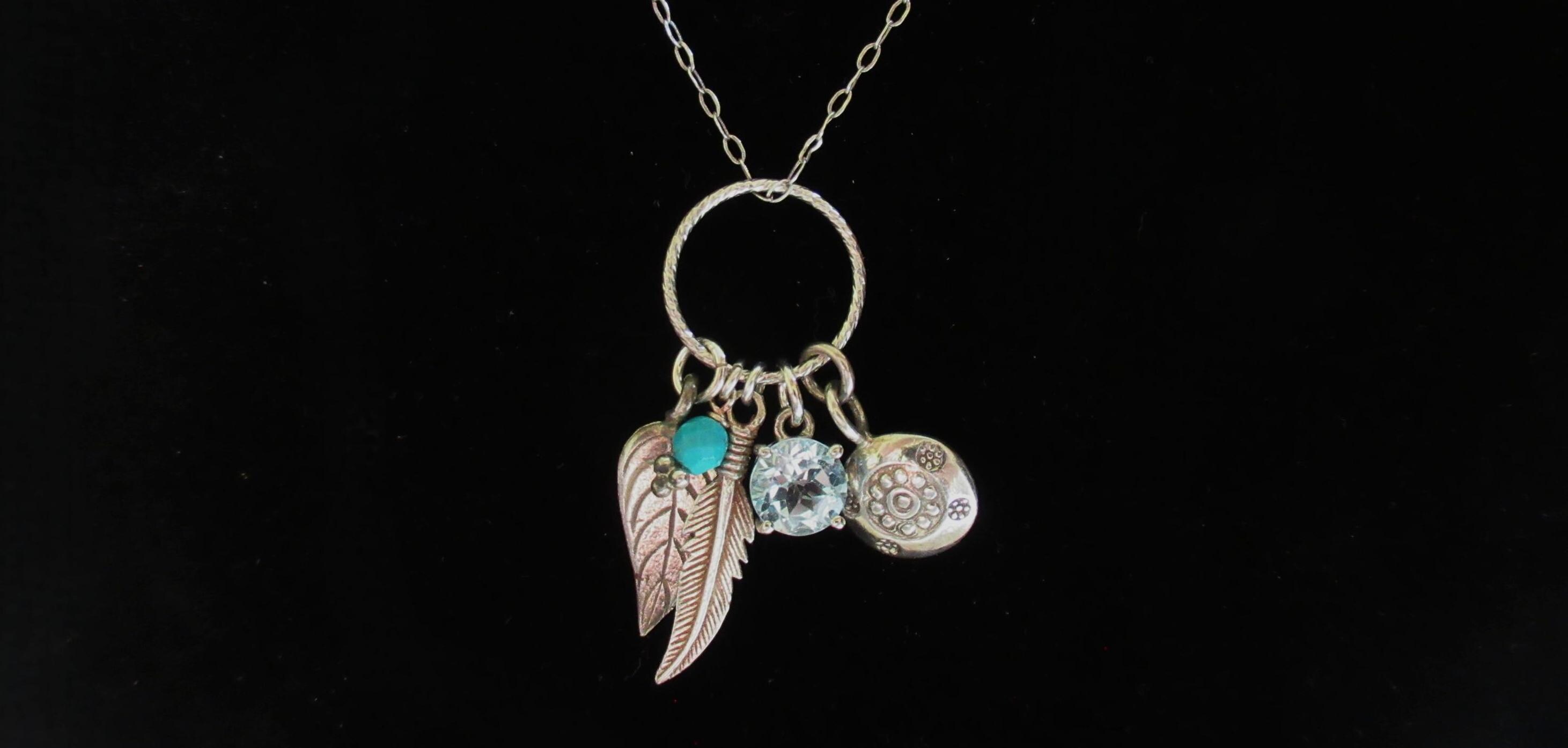 ヴィンテージ 90年代 スターリングシルバー チャーム ドロップ