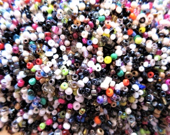 1kg 2mm seed beads colour mix selection crafts jewellery making beading multi-colour glass wholesale