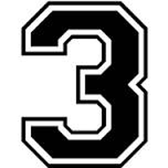 Varsity Numbers SVG