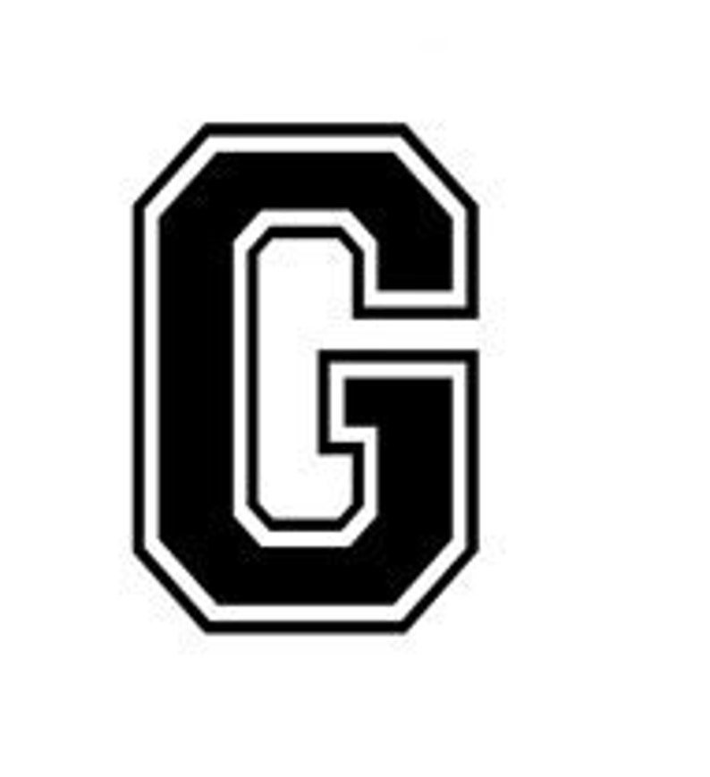 Letter A Varsity Lettering Vinyl Decal - vrogue.co