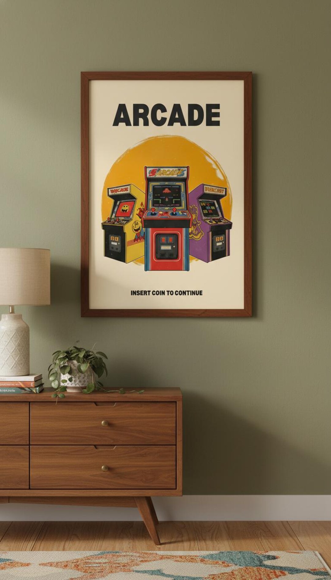 Retro Arcade Poster – 80s Gaming Room Decor (digital Download) - Etsy