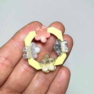 Doll hair accessories set of 4 multicolour flower clamp claw hair clips for bjd doll pullip blythe icy dal and other dolls #0GU