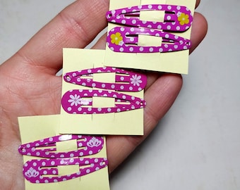 Raspberry Pink Doll Hair Clips, 4cm – BJD, Blythe, Pullip