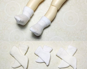 Doll clothing white socks for 1/6 bjd like Littlefee and similar dolls