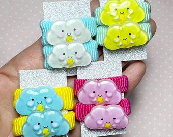 Kawaii Cloud Doll Hair Ties: BJD, Blythe, Pullip