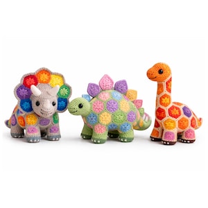 Crochet flower triceratops - Etsy 日本