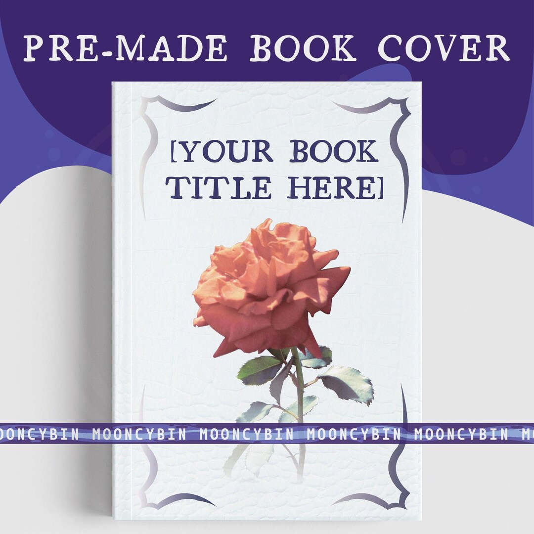 Rose Book Cover | PRE-MADE COVER - Etsy