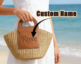 Custom Woven Paper Tote Bag Fresh Sweet Style